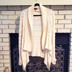 Vince Camuto ivory sweater Sz L